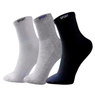 *KIT MEIAS CANO ALTO 12 PARES* - Excelentes meias cano alto de algodão modelo SPORT, produto com costuras firmes que não incomodam, tendo toda tecnologia interna para proporcionar uma perfeita respiração e maciez dos pés, produto ideal tanto para dias frios quanto para dias quentes, pois a absorção é perfeita devido a ser um produto ALGODÃO. Não arrisque com produtos secundários, prefira um produto de total procedência e qualidade! -pacote Colorida com 12 pares, sendo todas pretas COMPOSIÇÃO: 65% Algodão 25% Poliéster 5% Elastano