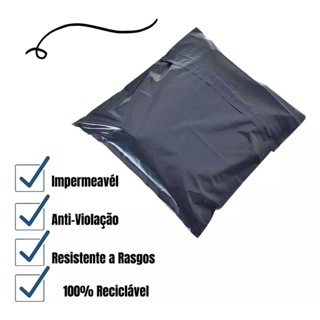 Kit 250 Unidades Envelopes De Segurança preto - Imagem 3