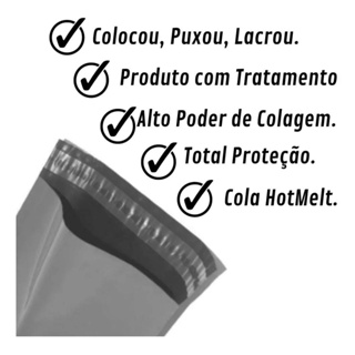 Kit 250 Unidades Envelopes De Segurança preto - Imagem 2