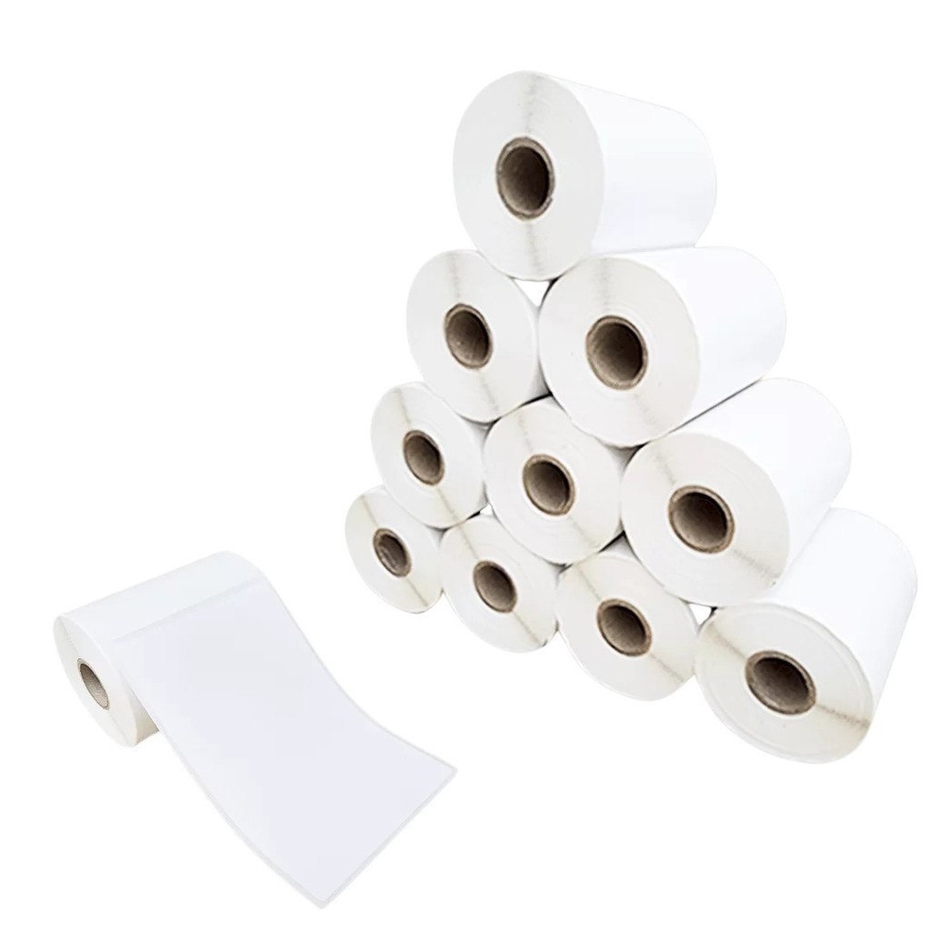 Rolos Etiqueta 10x15 100x150 Térmica Serrilha Zebra Elgin - Imagem 4