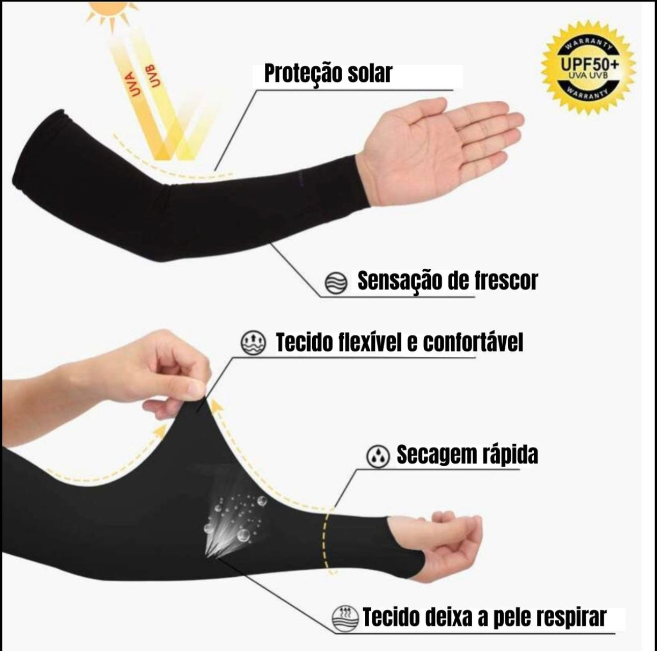 Manguito motoqueiro Proteção UV - Imagem 10